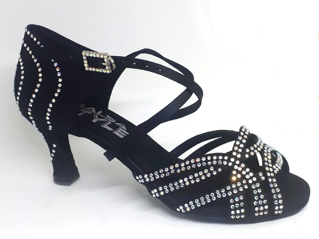 Crystal Black - 2.5" for salsa and bachata dancing