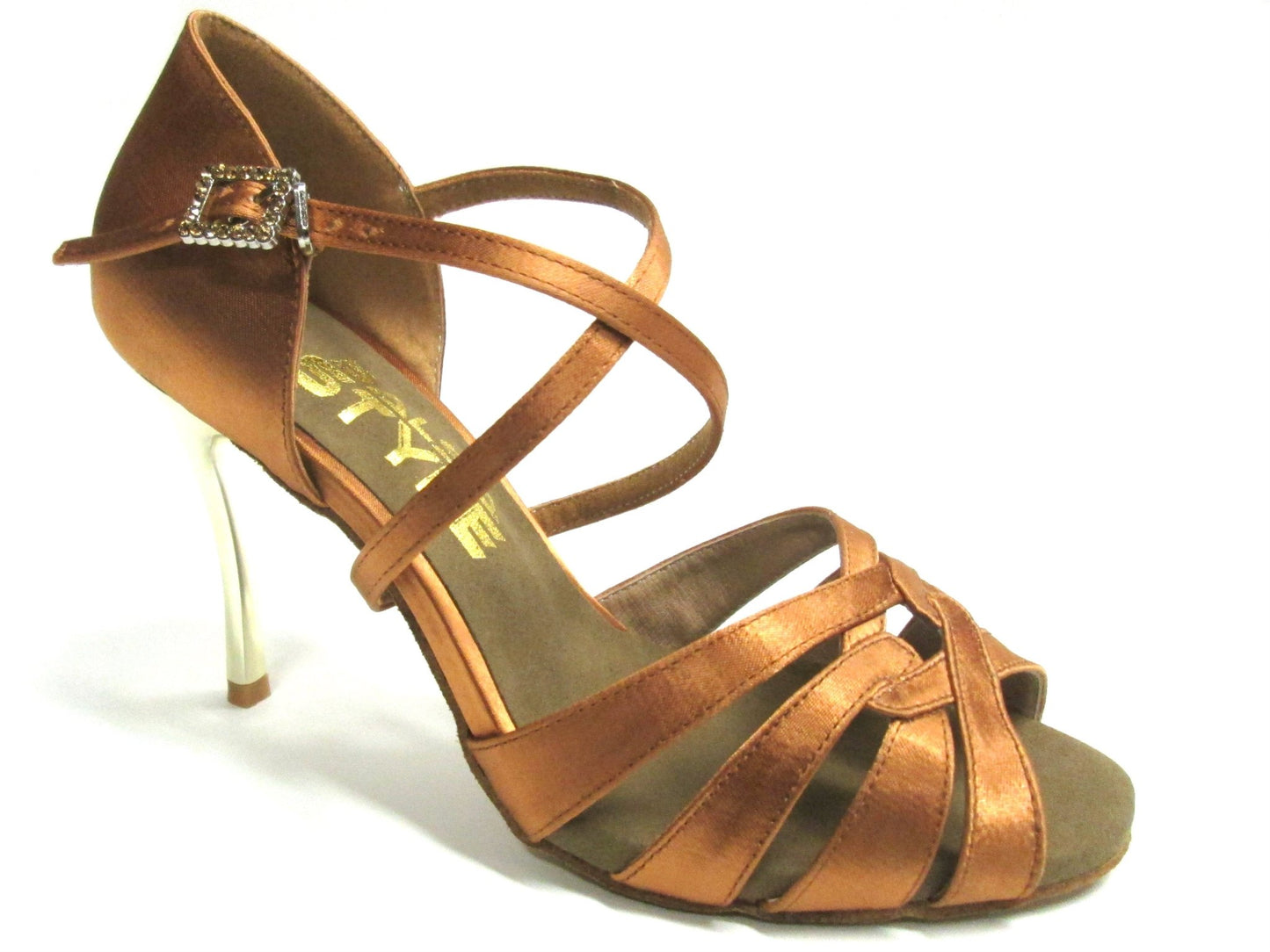 Mica Dark Tan - Stiletto for salsa and bachata dancing