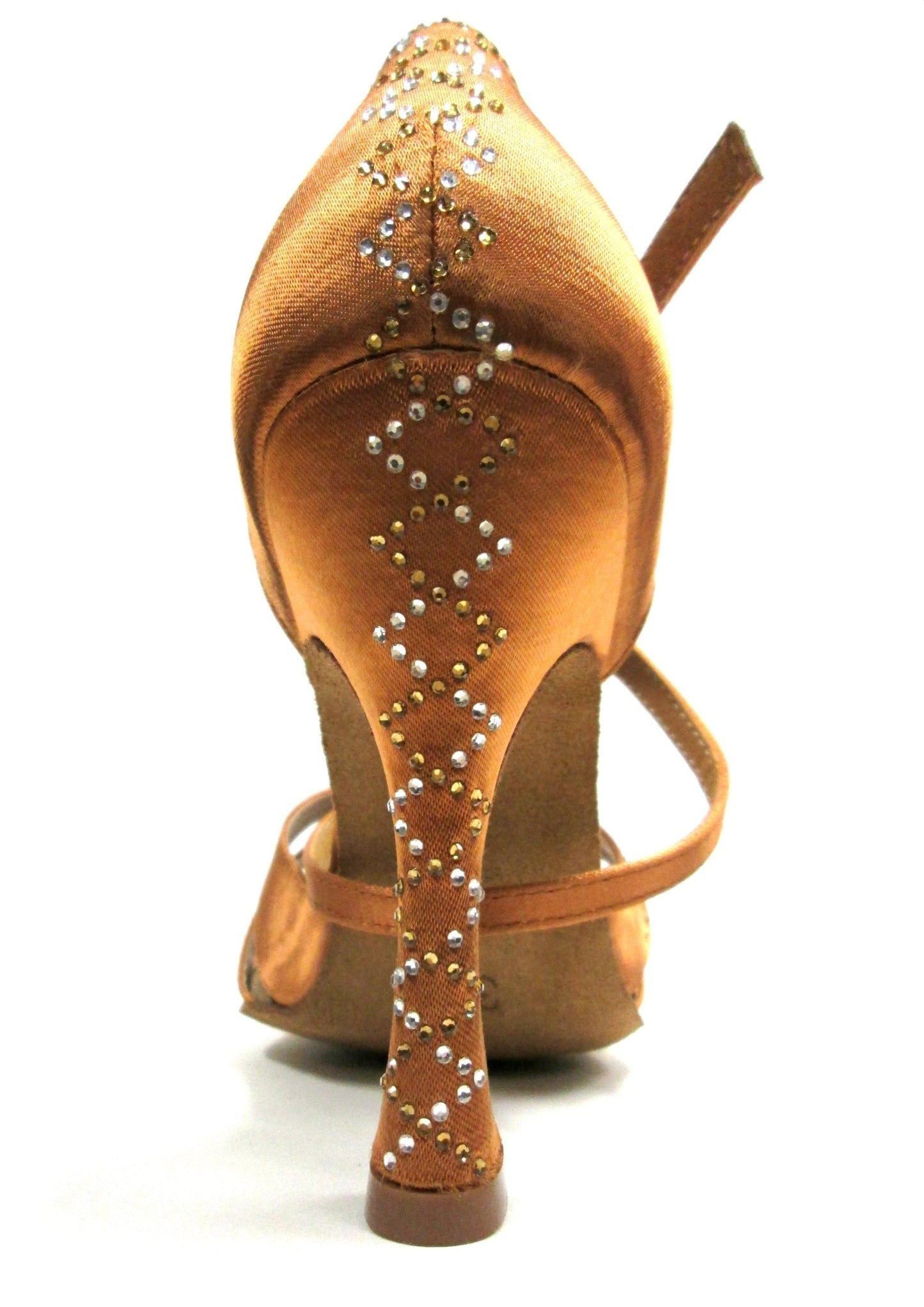 4" - Mica Dark Tan for salsa and bachata dancing