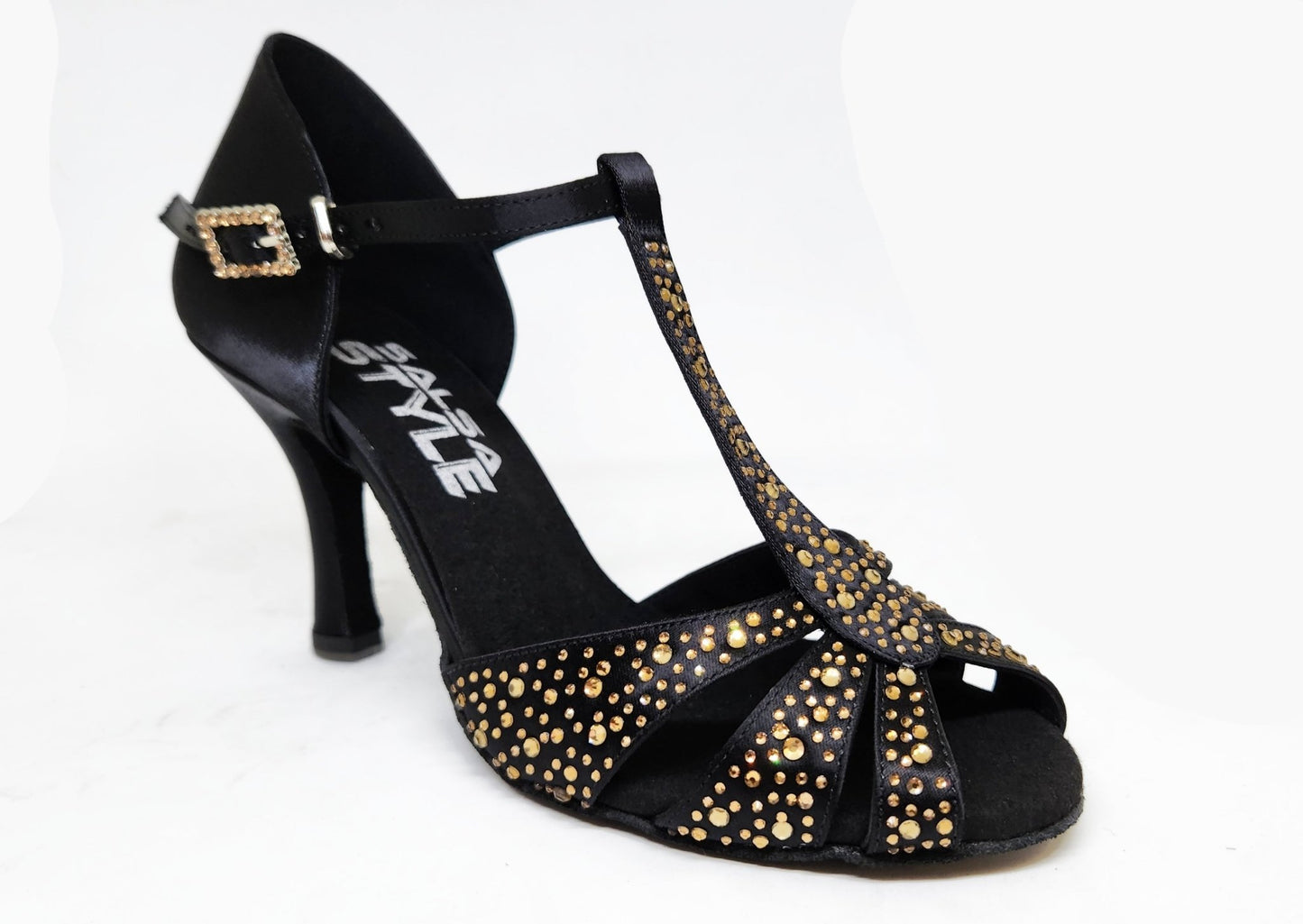 Orlena Black - 3.3" for salsa and bachata dancing