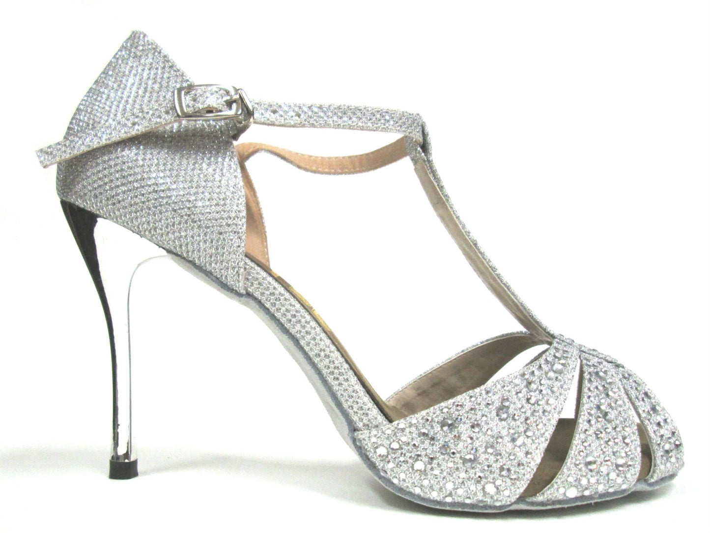 Orlena Metallic Silver - Stiletto for salsa and bachata dancing