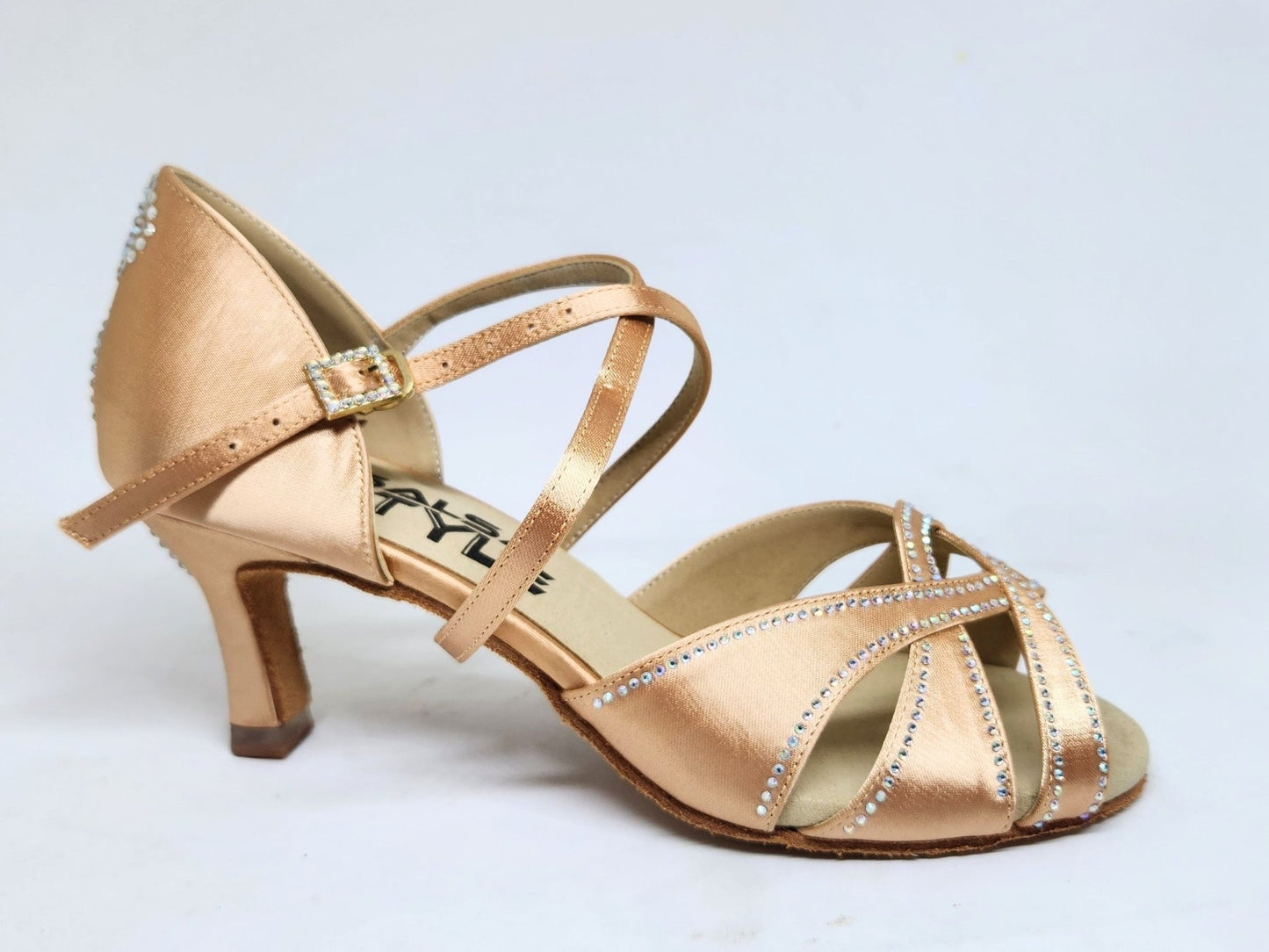 Zircon Champagne - 2.5" for salsa and bachata dancing