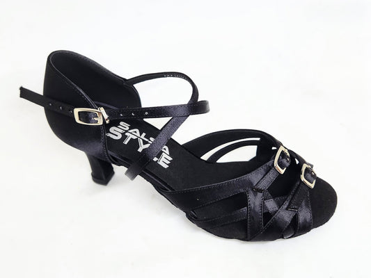 Ruby Black No Stones - 2.5" for salsa and bachata dancing