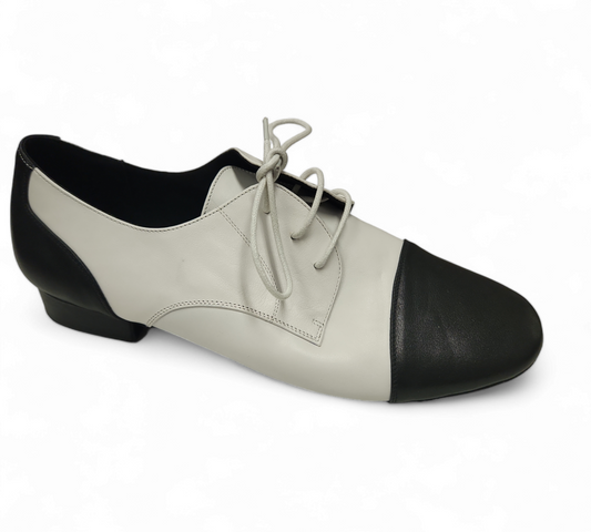 Classic White and Black Leather