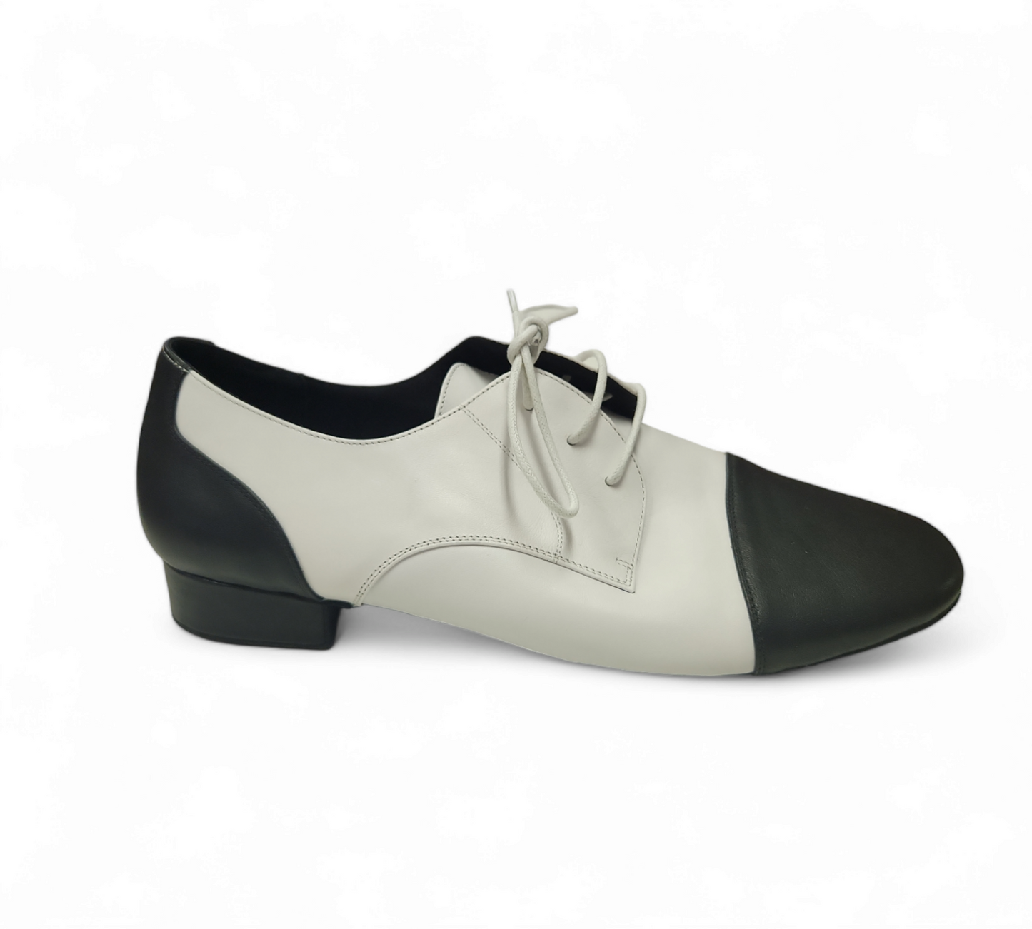 Classic White and Black Leather