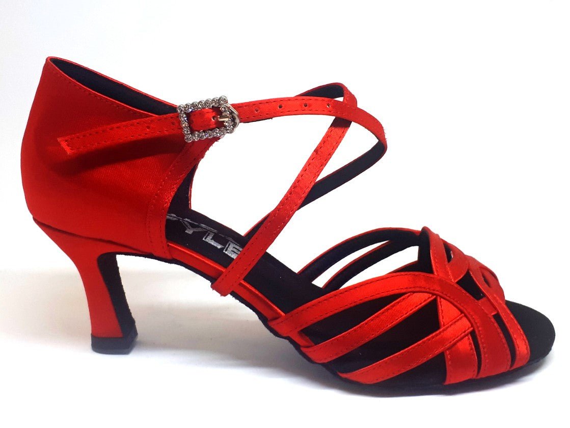 Crystal Red - 2.5" for salsa and bachata dancing