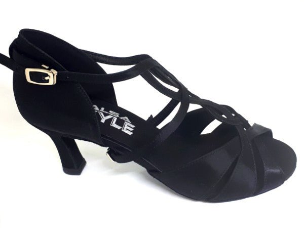 Galena black - 2.5" for salsa and bachata dancing