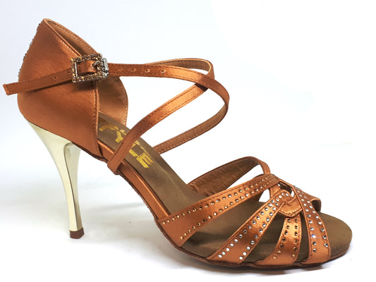 Mica Dark Tan Stones - Stiletto