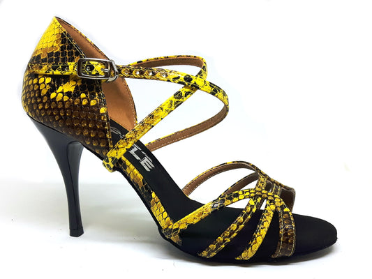 Onix Yellow Snakeskin - Stiletto