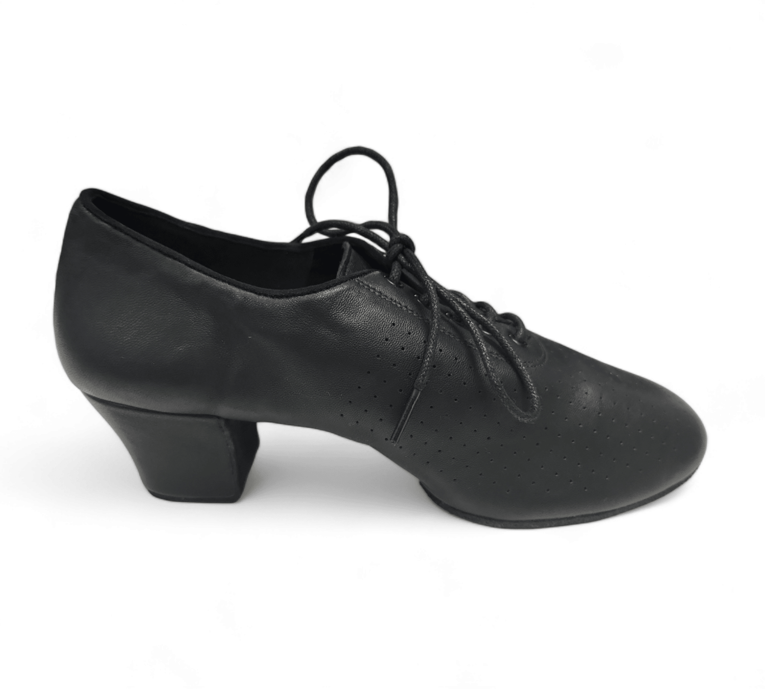 Practice heel - Black Leather for salsa and bachata dancing