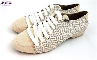 Aries Beige salsa and bachata dance shoes